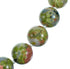 Sterling Silver Unakite Southwest Bead Necklace RX115238
